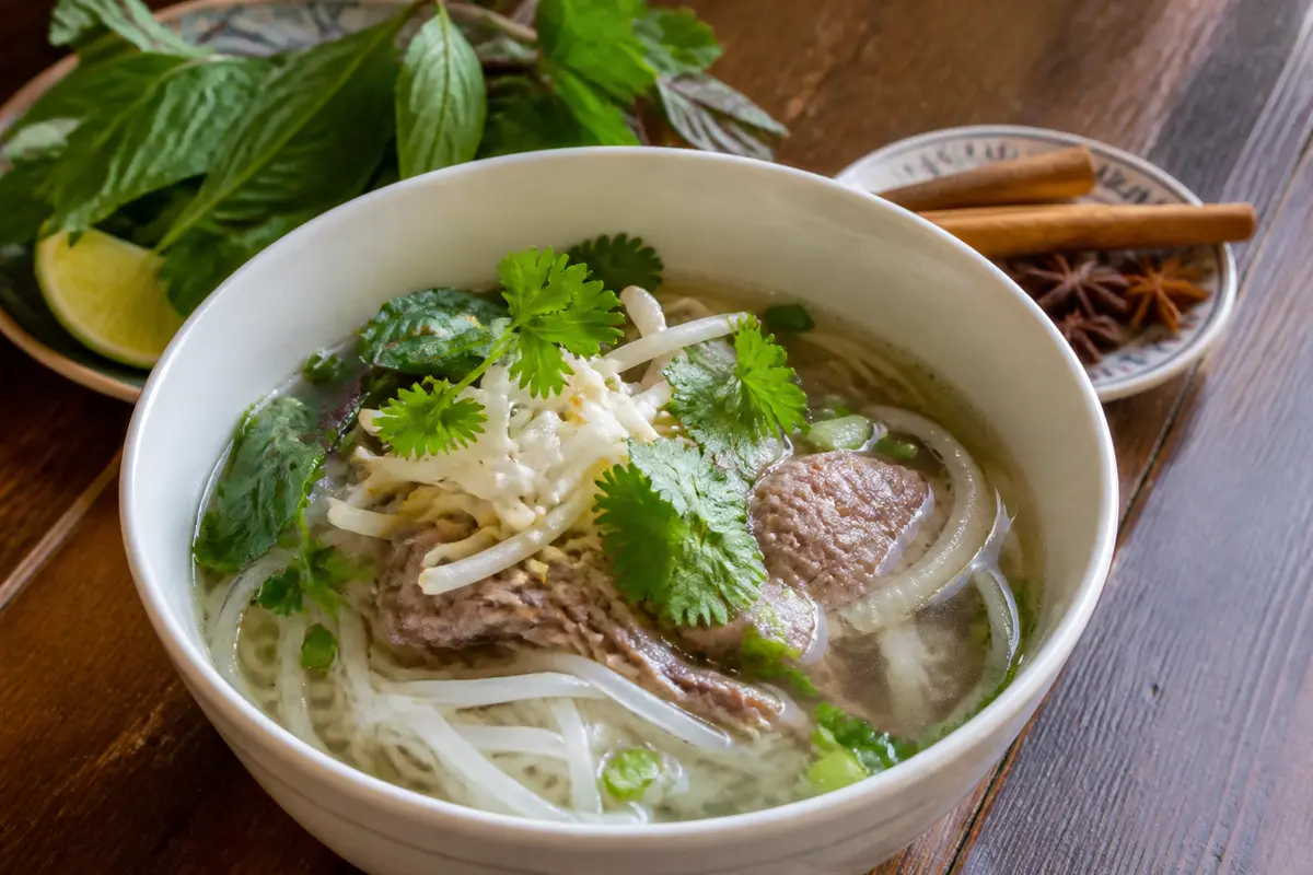 Soupe pho : recette traditionnelle facile au bœuf ou poulet